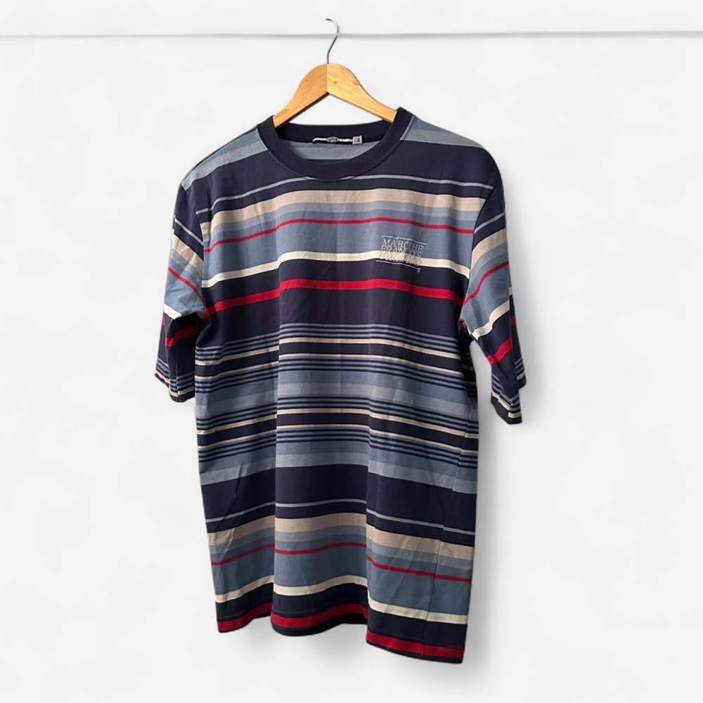 Marithe Francois Girbaud Men’s Striped Ringer T-Shirt
